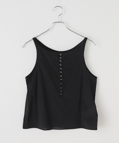 期間限定セール！LOW CLASSIC レザー シャツ セール】【LOW CLASSIC/ロウ クラシック】SEE-THROUGH BUTTON