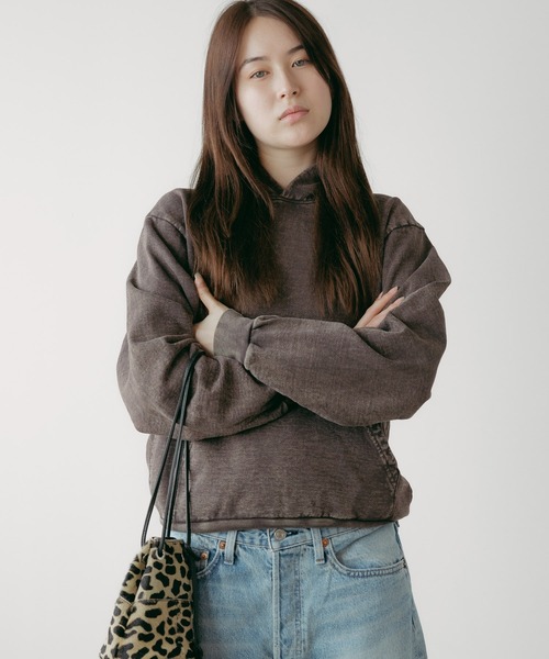 LOS ANGELES APPAREL(ロサンゼルスアパレル)の「【50%OFF】Los Angeles Apparel/ロサンゼルスアパレル MW hooded ミネラルウォッシュフーディー ヴィンテージ風 パーカー ウォッシュ加工(パーカー・メンズ・ブラウン/ブラック/グレー・S/XL/M/L)」の1枚目の写真