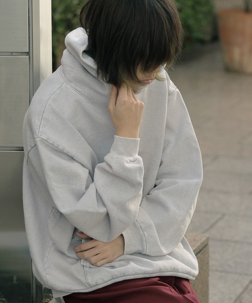 LOS ANGELES APPAREL(ロサンゼルスアパレル)の「【50%OFF】Los Angeles Apparel/ロサンゼルスアパレル MW hooded ミネラルウォッシュフーディー ヴィンテージ風 パーカー ウォッシュ加工(パーカー・メンズ・ブラウン/ブラック/グレー・S/XL/M/L)」の21枚目の写真