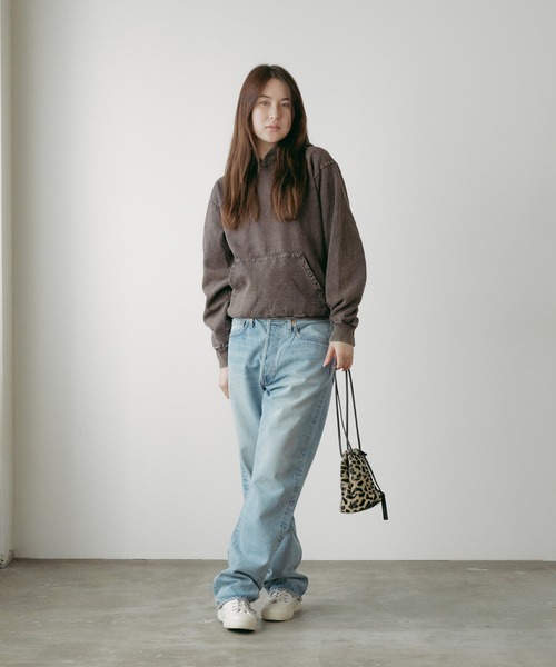 LOS ANGELES APPAREL(ロサンゼルスアパレル)の「【50%OFF】Los Angeles Apparel/ロサンゼルスアパレル MW hooded ミネラルウォッシュフーディー ヴィンテージ風 パーカー ウォッシュ加工(パーカー・メンズ・ブラウン/ブラック/グレー・S/XL/M/L)」の16枚目の写真