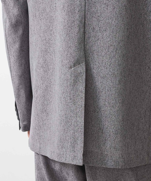 THE SHOP TK （ザ ショップ ティーケー ）の「シャリルジャージジャケット　洗濯機OK/吸水速乾/イージーケア/セットアップ可（テーラードジャケット・メンズ・ライトグレー/ネイビー・01/02/03/04）」の16枚目の写真