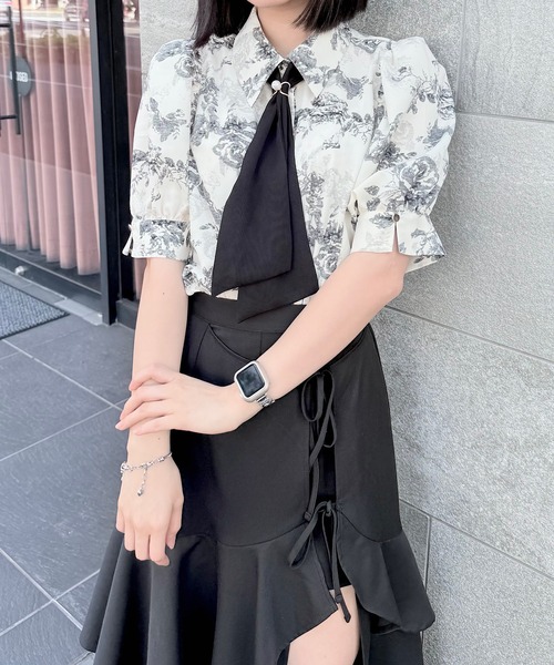 NOMAE（ノーマエ）の「スカーフ付きブラウス（シャツ/ブラウス・レディース・ブラック系その他/ブラック/ホワイト/ピンク/ピンク系その他・FREE）」の18枚目の写真