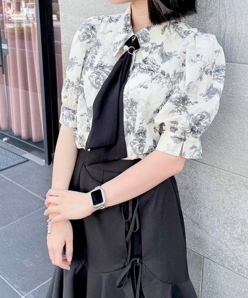 NOMAE（ノーマエ）の「スカーフ付きブラウス（シャツ/ブラウス・レディース・ブラック系その他/ブラック/ホワイト/ピンク/ピンク系その他・FREE）」の17枚目の写真