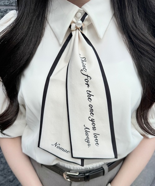 NOMAE（ノーマエ）の「スカーフ付きブラウス（シャツ/ブラウス・レディース・ブラック系その他/ブラック/ホワイト/ピンク/ピンク系その他・FREE）」の16枚目の写真