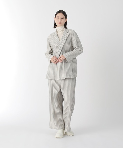 値下げ【美品】plantation メランジWAVE パンツ plantation メランジWAVEパンツ 値下げ【美品】plantation メランジ