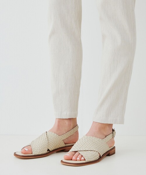 GALERIE VIE（ギャルリー ヴィー）の「GALERIE VIE DE メッシュクロス サンダル（サンダル・レディース・ライトベージュ/ブラック・37/36/38）」の10枚目の写真