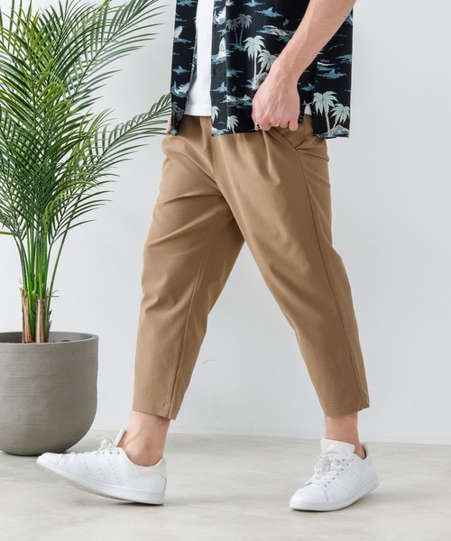 Blue Standard (ブルースタンダード)の「【Blue Standard:ブルースタンダード】スーパーストレッチイージークロップドパンツ 7分丈 イージーケア 接触冷感 ウエストゴム UVカット ジップレス(その他パンツ・メンズ・チャコールグレー/ブラック/ベージュ/ネイビー・MEDIUM/LARGE/X-LARGE)」の16枚目の写真