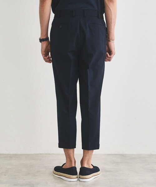 TAKEO KIKUCHI（タケオキクチ）の「サッカーストライプ サイドゴアウエスト 8分丈 パンツ（その他パンツ・メンズ・オリーブ/ネイビー・02/04/03）」の19枚目の写真