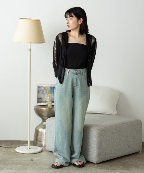 ROOPTOKYO(ループトウキョウ)の「刺繍デザインハイウエストデニム(デニムパンツ・レディース・ブルー/ライトブルー・M)」の17枚目の写真