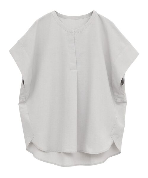 YECCA VECCA（イェッカヴェッカ）の「タックスキッパーブラウス（シャツ/ブラウス・レディース・ライトグレー/イエロー/ネイビー・FREE）」の2枚目の写真