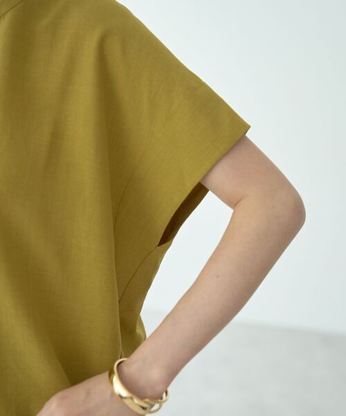 YECCA VECCA（イェッカヴェッカ）の「タックスキッパーブラウス（シャツ/ブラウス・レディース・ライトグレー/イエロー/ネイビー・FREE）」の22枚目の写真