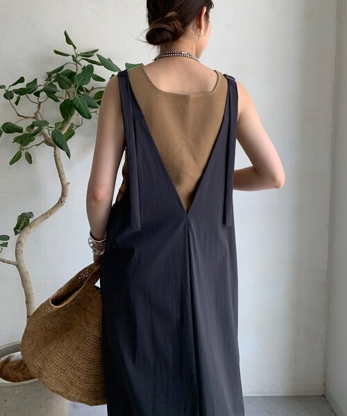 DouDou（ドゥドゥ）の「【WEB限定】接触冷感ジャンスカ（ワンピース・レディース・ベージュ/チャコールグレー/ブラック・FREE）」の21枚目の写真