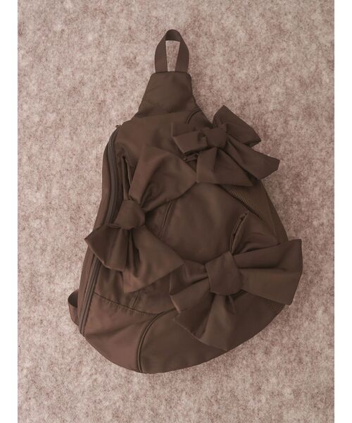 merry jenny（メリージェニー）の「ribbonワンショルダーバッグ（ショルダーバッグ・レディース・ブラック/オフホワイト/グレー/ライトグレー/ピンク/ブラウン/ベージュ・FREE）」の15枚目の写真