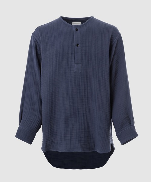 WhoWhat（フーワット）の「6 LAYERS GAUZE HENRY NECK SHIRT（Tシャツ/カットソー・メンズ・チャコール/ネイビー/ワインレッド・M）」の2枚目の写真