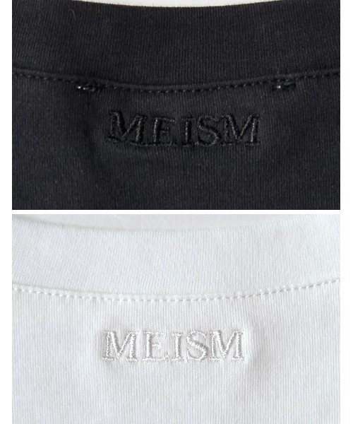 MEISM（ミズム）の「[MEISM by Re:EDIT][大きいサイズ有][UVカット][接触冷感][吸水][速乾]スムースコットンパールロゴTシャツ（Tシャツ/カットソー・レディース・ブラック/ホワイト・MEDIUM/LARGE/X-LARGE）」の12枚目の写真
