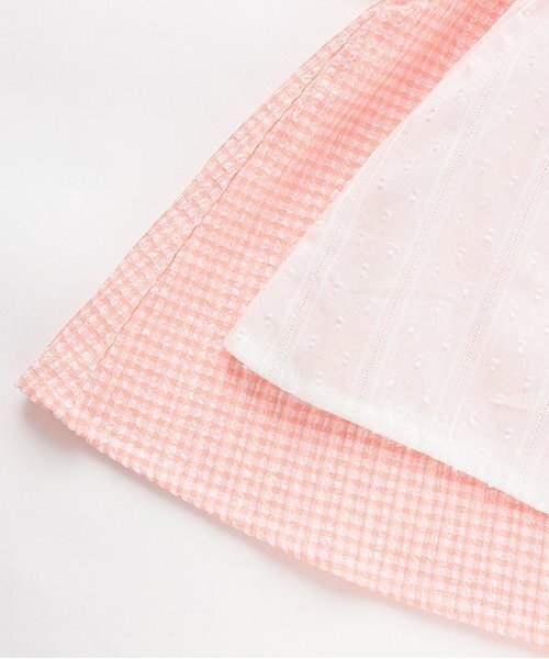 petit main(プティマイン)の「【WEB限定】衿ハート刺しゅうチュニック(チュニック・キッズ・オフホワイト/ピンク系その他/サックスブルー・90cm/80cm/130cm/120cm/110cm/100cm)」の6枚目の写真