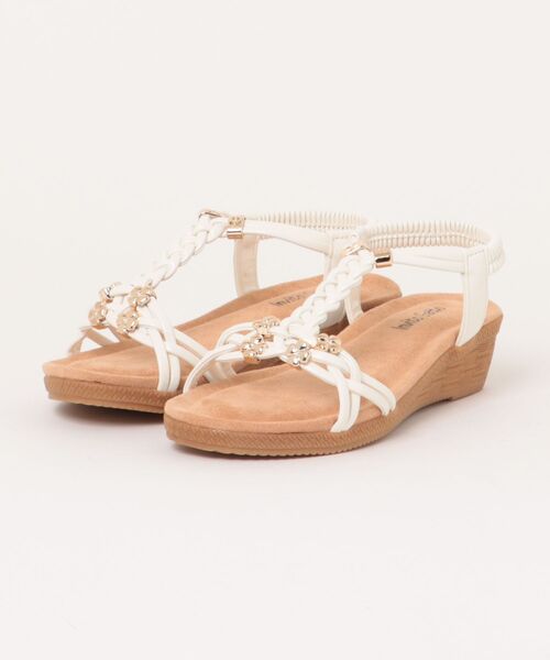 LUGG NAGG（ラグナグ）の「【軽量】バックバンドリゾートウェッジサンダル【簡単着脱】（サンダル・レディース・ブラック/ホワイト/ベージュ・M/L/LL/S）」の21枚目の写真