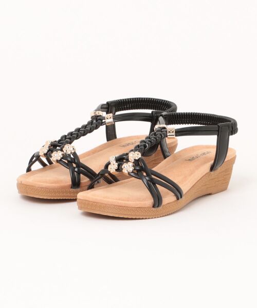 LUGG NAGG（ラグナグ）の「【軽量】バックバンドリゾートウェッジサンダル【簡単着脱】（サンダル・レディース・ブラック/ホワイト/ベージュ・M/L/LL/S）」の22枚目の写真