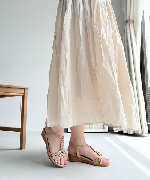 LUGG NAGG（ラグナグ）の「【軽量】バックバンドリゾートウェッジサンダル【簡単着脱】（サンダル・レディース・ブラック/ホワイト/ベージュ・M/L/LL/S）」の12枚目の写真