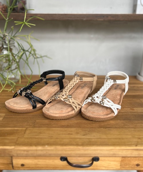 LUGG NAGG（ラグナグ）の「【軽量】バックバンドリゾートウェッジサンダル【簡単着脱】（サンダル・レディース・ブラック/ホワイト/ベージュ・M/L/LL/S）」の19枚目の写真