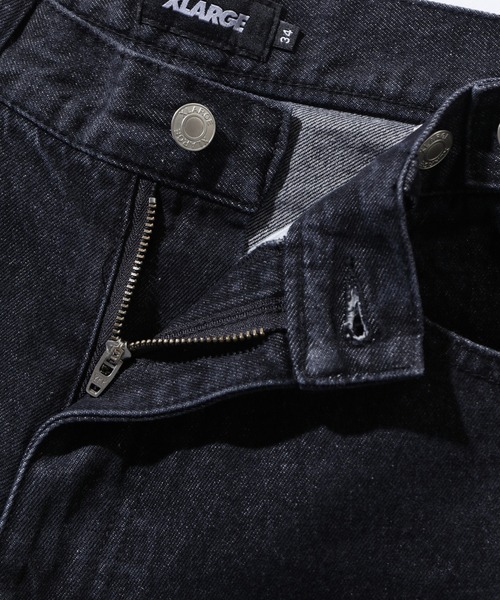 XLARGE(エクストララージ)の「SIDE FADED BAGGY DENIM PANTS(デニムパンツ・メンズ・ブラック/ブラウン/パープル・30inch/32inch/34inch/36inch)」の4枚目の写真