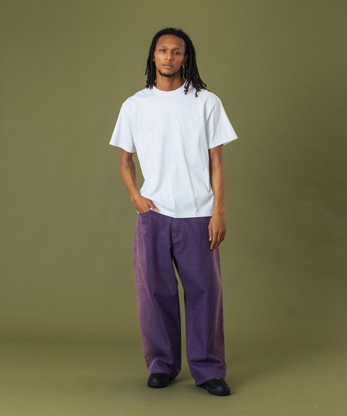 XLARGE(エクストララージ)の「SIDE FADED BAGGY DENIM PANTS(デニムパンツ・メンズ・ブラック/ブラウン/パープル・30inch/32inch/34inch/36inch)」の16枚目の写真