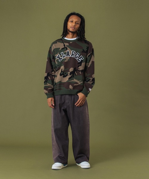 XLARGE(エクストララージ)の「SIDE FADED BAGGY DENIM PANTS(デニムパンツ・メンズ・ブラック/ブラウン/パープル・30inch/32inch/34inch/36inch)」の11枚目の写真