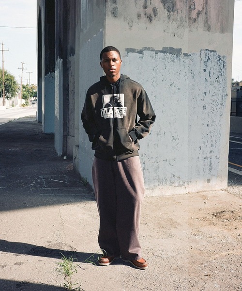 XLARGE(エクストララージ)の「SIDE FADED BAGGY DENIM PANTS(デニムパンツ・メンズ・ブラック/ブラウン/パープル・30inch/32inch/34inch/36inch)」の13枚目の写真