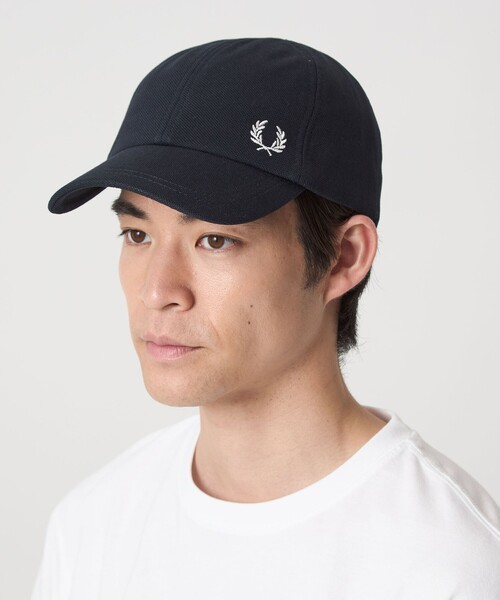 FRED PERRY(フレッドペリー)の「<FRED PERRY>カノコ ロゴ キャップ(キャップ・メンズ・ネイビー/ブラック/ナチュラル・FREE)」の3枚目の写真