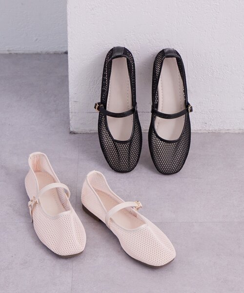 mystic（ミスティック）の「メッシュパンプス（パンプス・レディース・ブラック/アイボリー・22.5cm/24.5cm/23.5cm）」の5枚目の写真