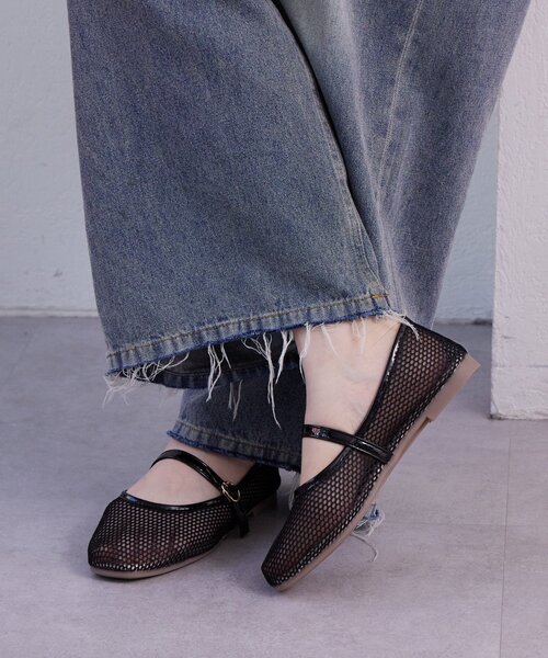 mystic（ミスティック）の「メッシュパンプス（パンプス・レディース・ブラック/アイボリー・22.5cm/24.5cm/23.5cm）」の7枚目の写真