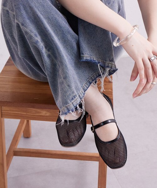 mystic（ミスティック）の「メッシュパンプス（パンプス・レディース・ブラック/アイボリー・22.5cm/24.5cm/23.5cm）」の9枚目の写真