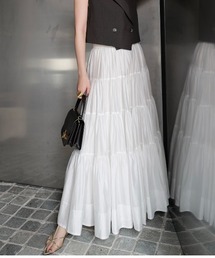 anuans｜アニュアンスのスカート（ホワイト/白色系）通販 - ZOZOTOWN