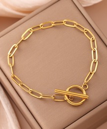 VQ（ブイキュー）の「【シンプル イズ　ベスト】低アレルギー性ステレンス  アンカーチェーン ブレスレット /Hypoallergenic Stainless Steel Chain Bracelet / ユニセックス（ブレスレット）」