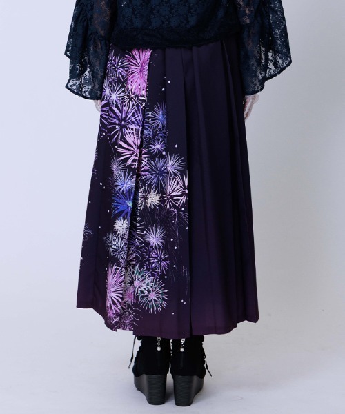 axes femme（アクシーズファム）の「花火柄タックスカート（スカート・レディース・パープル/ブラック・FREE）」の10枚目の写真
