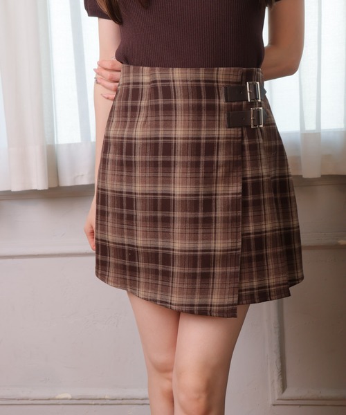 ATON ダブルラッププリーツスカート ATON - ATON ダブルラッププリーツスカート 本田翼 高山都の通販