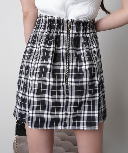 LIPSERVICE（リップサービス）の「ダブルベルトラッププリーツスカート（スカート・レディース・ブラック/グレー/ブラウン・S/M）」の16枚目の写真