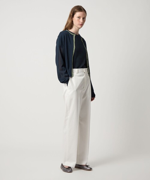 Steven Alan（スティーブンアラン）の「＜Steven Alan＞ウェイビー ジャージー ショートスリーブ Tシャツ（Tシャツ/カットソー・レディース・ワイン/オフホワイト/ネイビー・FREE）」の7枚目の写真