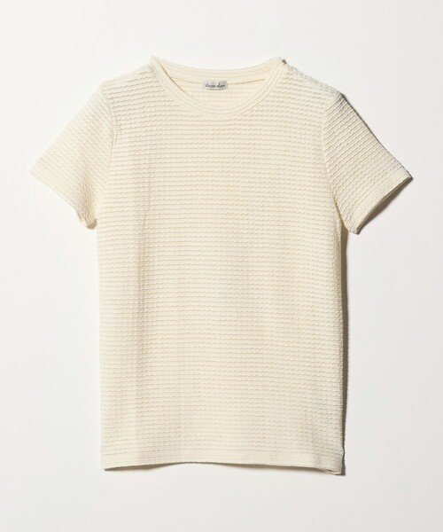 Steven Alan（スティーブンアラン）の「＜Steven Alan＞ウェイビー ジャージー ショートスリーブ Tシャツ（Tシャツ/カットソー・レディース・ワイン/オフホワイト/ネイビー・FREE）」の17枚目の写真