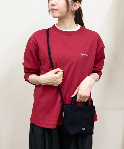 GYMPHLEX(ジムフレックス)の「Gymphlex/ジムフレックス クルーネックプルオーバー CREW NECK PULLOVER GY-C0486 HKT(ウィメンズ)(Tシャツ/カットソー・レディース・トップグレー/サックスブルー/ダークネイビー/ナチュラル/ホワイト/ライトグリーン/レッド・14)」の7枚目の写真
