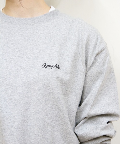 GYMPHLEX（ジムフレックス）の「Gymphlex/ジムフレックス　クルーネックプルオーバー　CREW NECK PULLOVER　GY-0486 HKT（ウィメンズ）（Tシャツ/カットソー・レディース・トップグレー/サックスブルー/ダークネイビー/ナチュラル・14）」の5枚目の写真