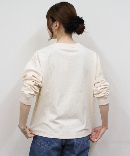 GYMPHLEX（ジムフレックス）の「Gymphlex/ジムフレックス　クルーネックプルオーバー　CREW NECK PULLOVER　GY-0486 HKT（ウィメンズ）（Tシャツ/カットソー・レディース・トップグレー/サックスブルー/ダークネイビー/ナチュラル・14）」の12枚目の写真