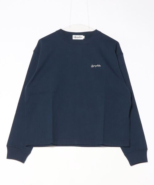 Gymphlex ネイビー トレーナー Gymphlex/ジムフレックス クルーネックプルオーバー CREW NECK