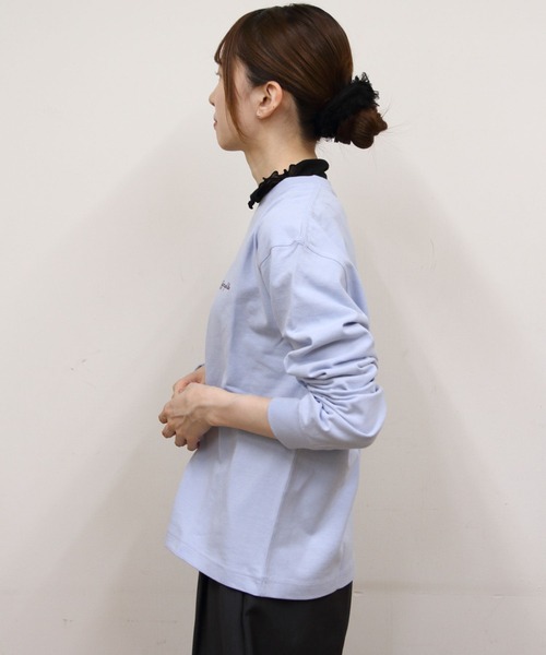 GYMPHLEX（ジムフレックス）の「Gymphlex/ジムフレックス　クルーネックプルオーバー　CREW NECK PULLOVER　GY-0486 HKT（ウィメンズ）（Tシャツ/カットソー・レディース・トップグレー/サックスブルー/ダークネイビー/ナチュラル・14）」の19枚目の写真