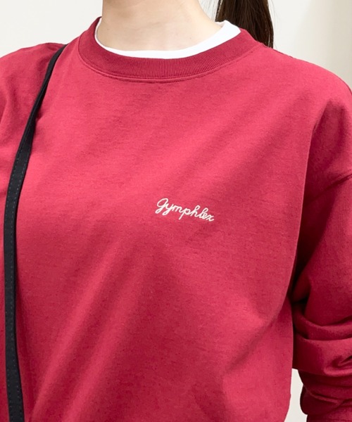 GYMPHLEX(ジムフレックス)の「Gymphlex/ジムフレックス クルーネックプルオーバー CREW NECK PULLOVER GY-C0486 HKT(ウィメンズ)(Tシャツ/カットソー・レディース・トップグレー/サックスブルー/ダークネイビー/ナチュラル/ホワイト/ライトグリーン/レッド・14)」の21枚目の写真