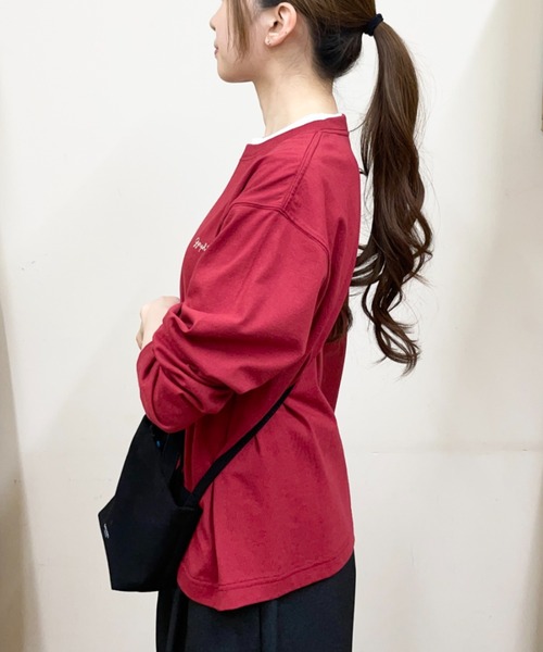 GYMPHLEX(ジムフレックス)の「Gymphlex/ジムフレックス クルーネックプルオーバー CREW NECK PULLOVER GY-C0486 HKT(ウィメンズ)(Tシャツ/カットソー・レディース・トップグレー/サックスブルー/ダークネイビー/ナチュラル/ホワイト/ライトグリーン/レッド・14)」の22枚目の写真