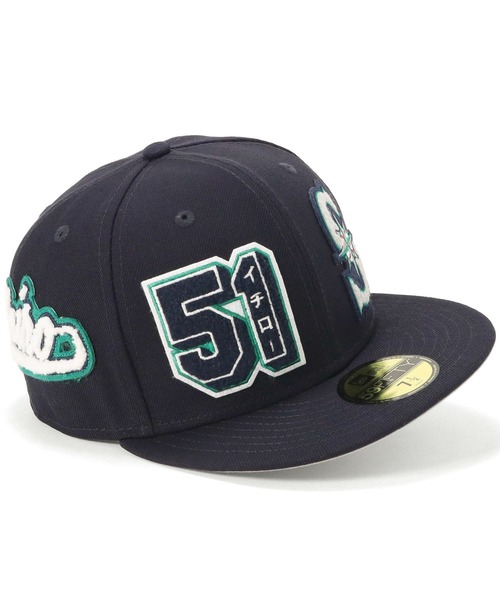 NEWERA ニューエラ MLB フロリダマーリンズ イチロー キャップ 帽子 ニューエラキャップ 59FIFTY イチロー MLB殿堂入り記念