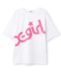 X-girl Stages | 【TBSドラマ フェイクマミー 着用アイテム】ビッグロゴ半袖Tシャツ(Tシャツ/カットソー)