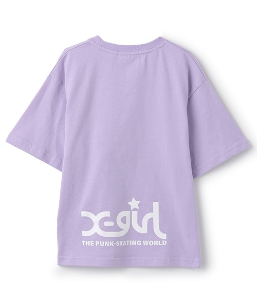 X-girl Stages(エックスガールステージス)の「【TBSドラマ フェイクマミー 着用アイテム】ビッグロゴ半袖Tシャツ(Tシャツ/カットソー・キッズ・ホワイト/ブラック/ラベンダー・80cm/90cm/110cm/120cm/130cm/140cm/100cm)」の15枚目の写真