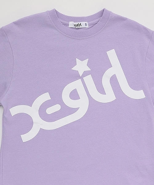 X-girl Stages(エックスガールステージス)の「【TBSドラマ フェイクマミー 着用アイテム】ビッグロゴ半袖Tシャツ(Tシャツ/カットソー・キッズ・ホワイト/ブラック/ラベンダー・80cm/90cm/110cm/120cm/130cm/140cm/100cm)」の9枚目の写真